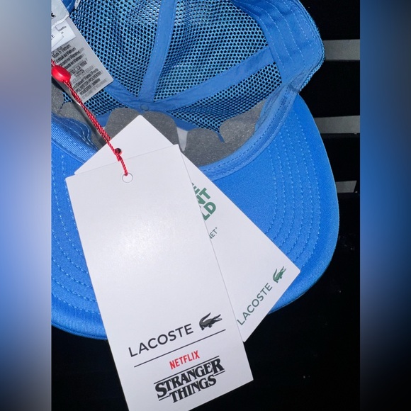 🌟New Stranger Things LACOSTE Mesh Trucker Baseball Hat Demogorgon Crocodile🌟 - Picture 2 of 6